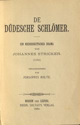 Bolte-Johannes_De-Düdesche-Schlömer